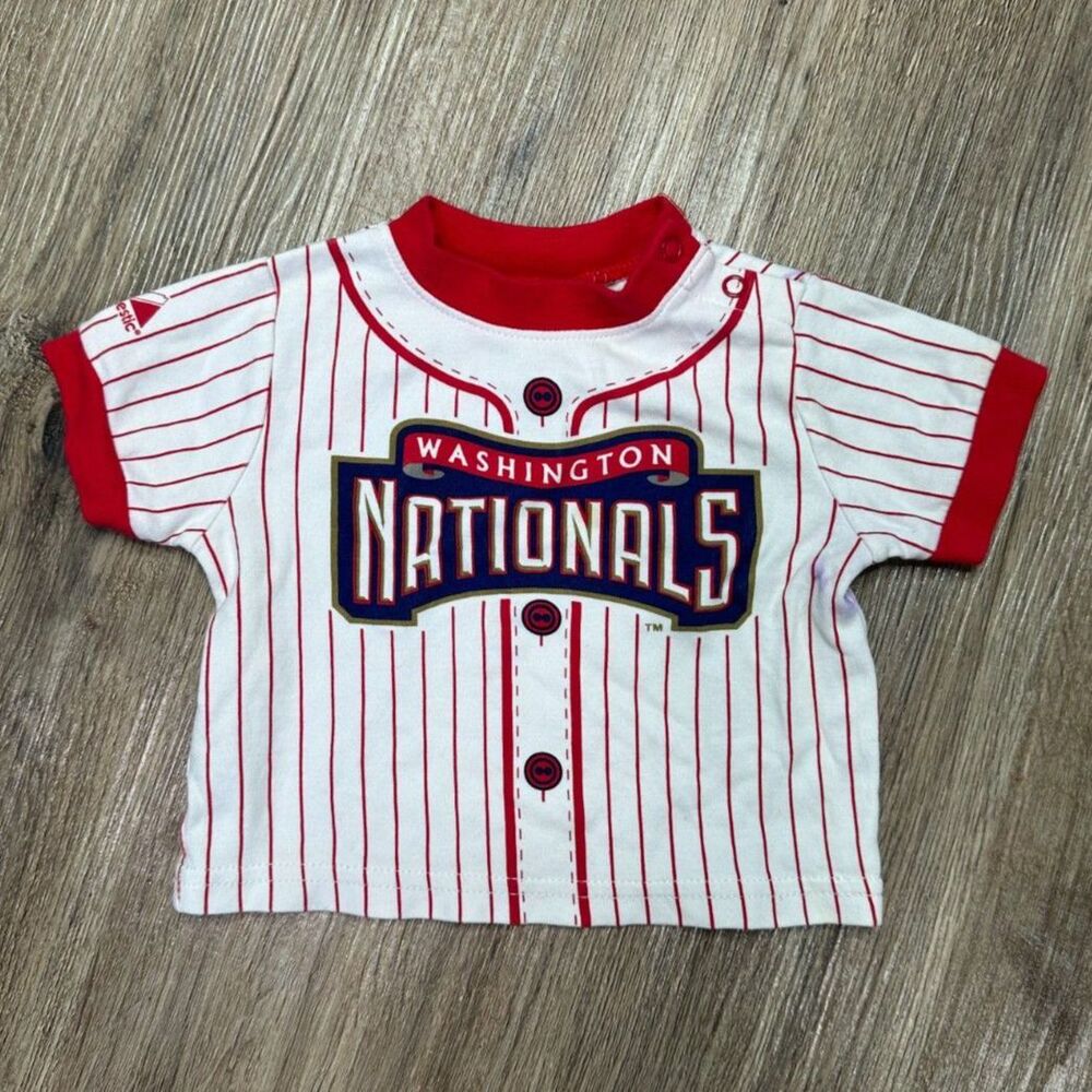 Baby Washington Nationals Baseball Jersey Shirt- sz6-9mos